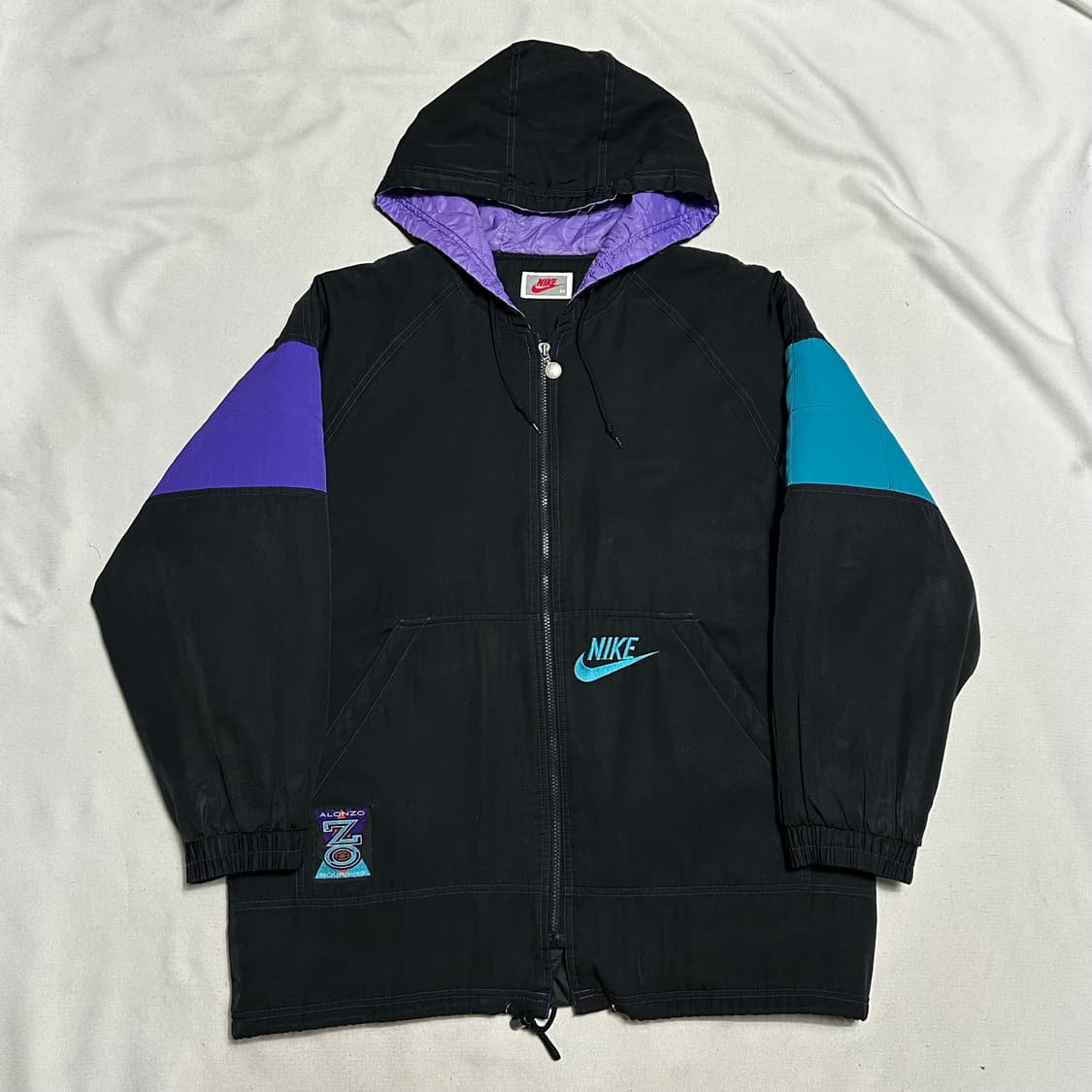 95 나이키 올드스쿨 배색 후드 점퍼 상품이미지2