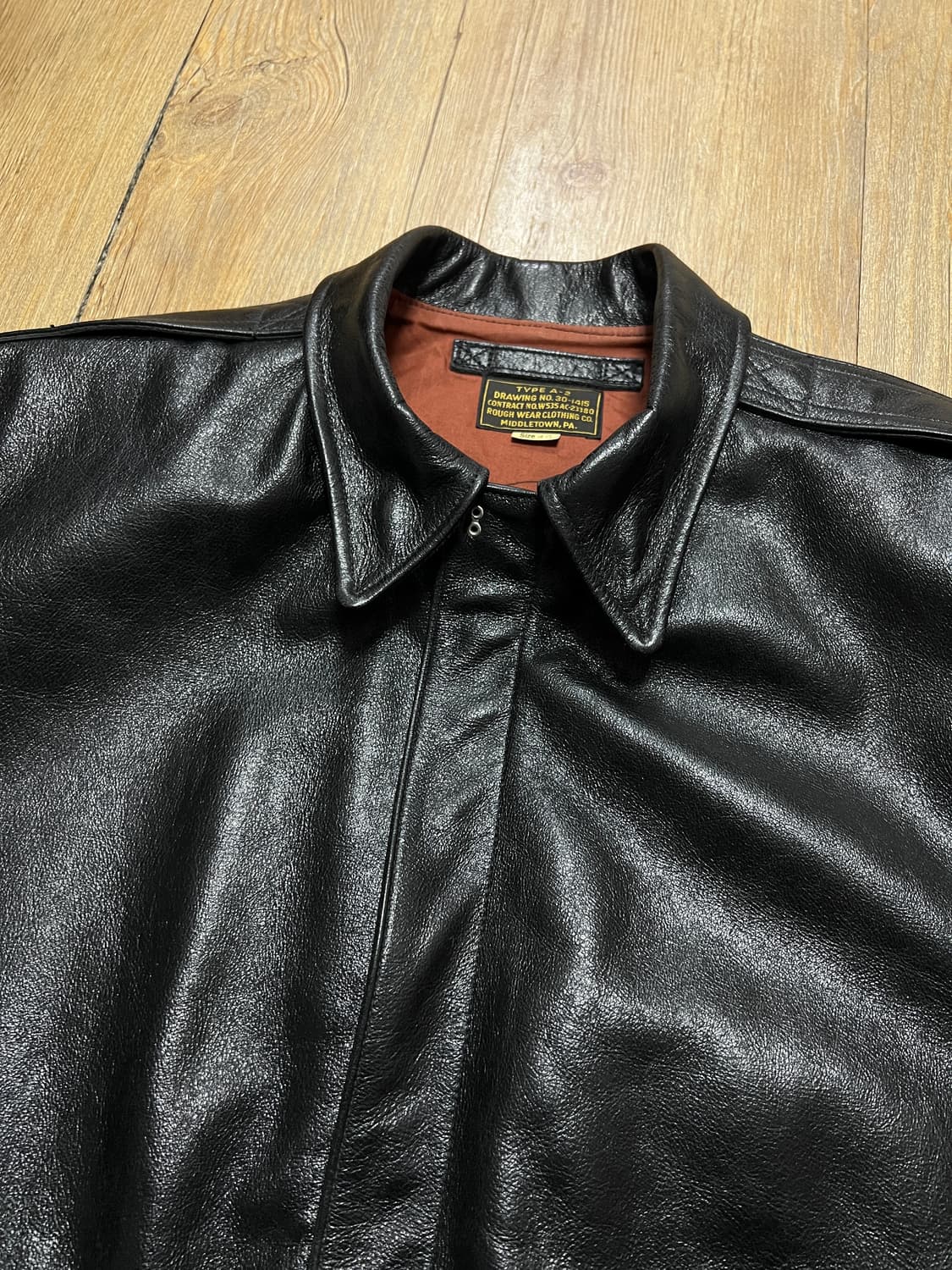 택포75) 아카펠라클로딩 A-2 자켓 46 홀스하이드 말가죽 a2 상품이미지4