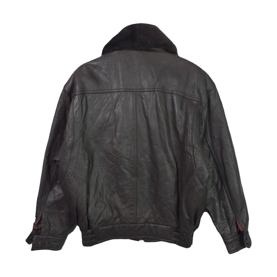 MIND 양가죽 퍼카라 가죽점퍼 S 상품이미지2