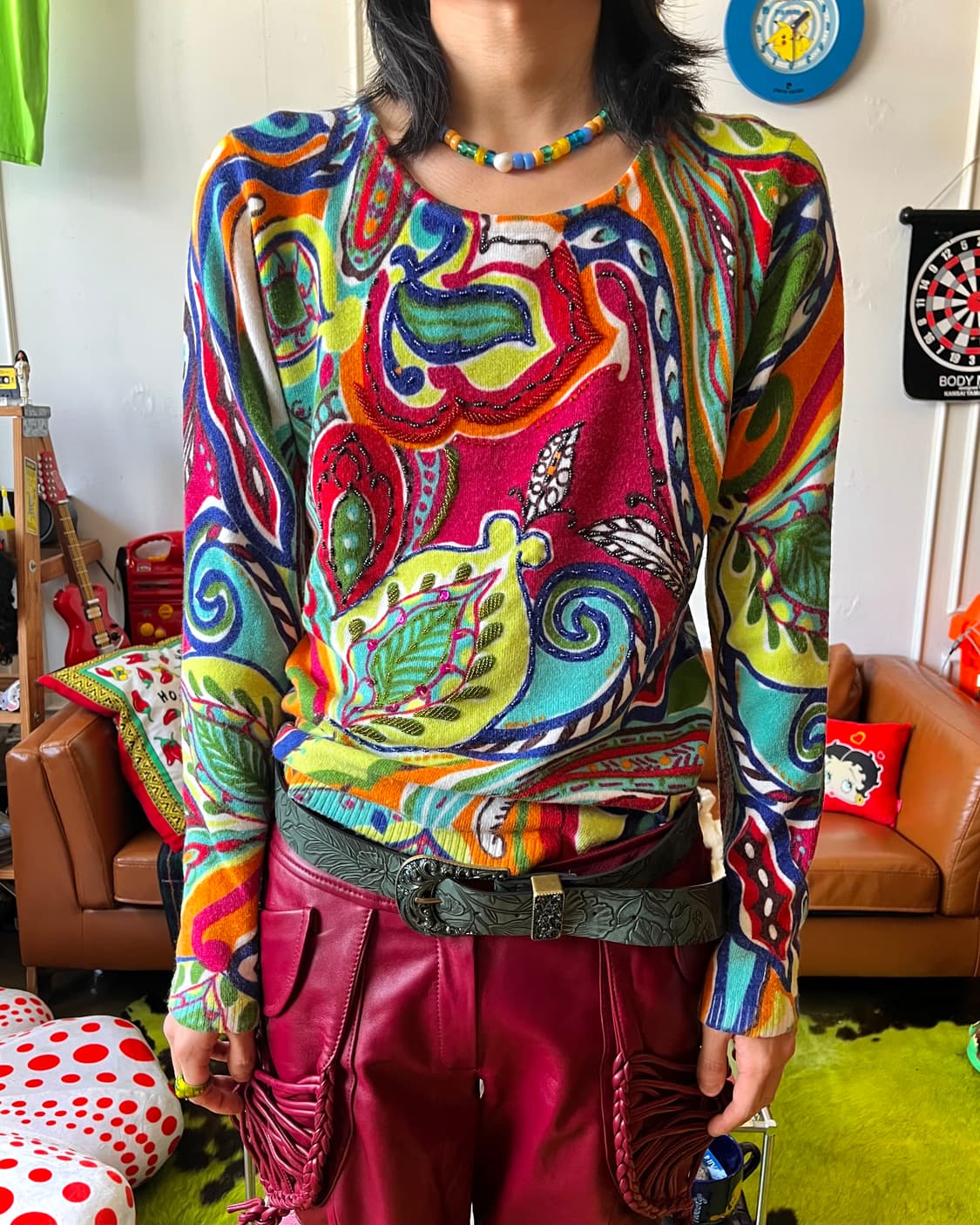 1980-90s Japanese 3D Psychedelic Top 상품이미지3