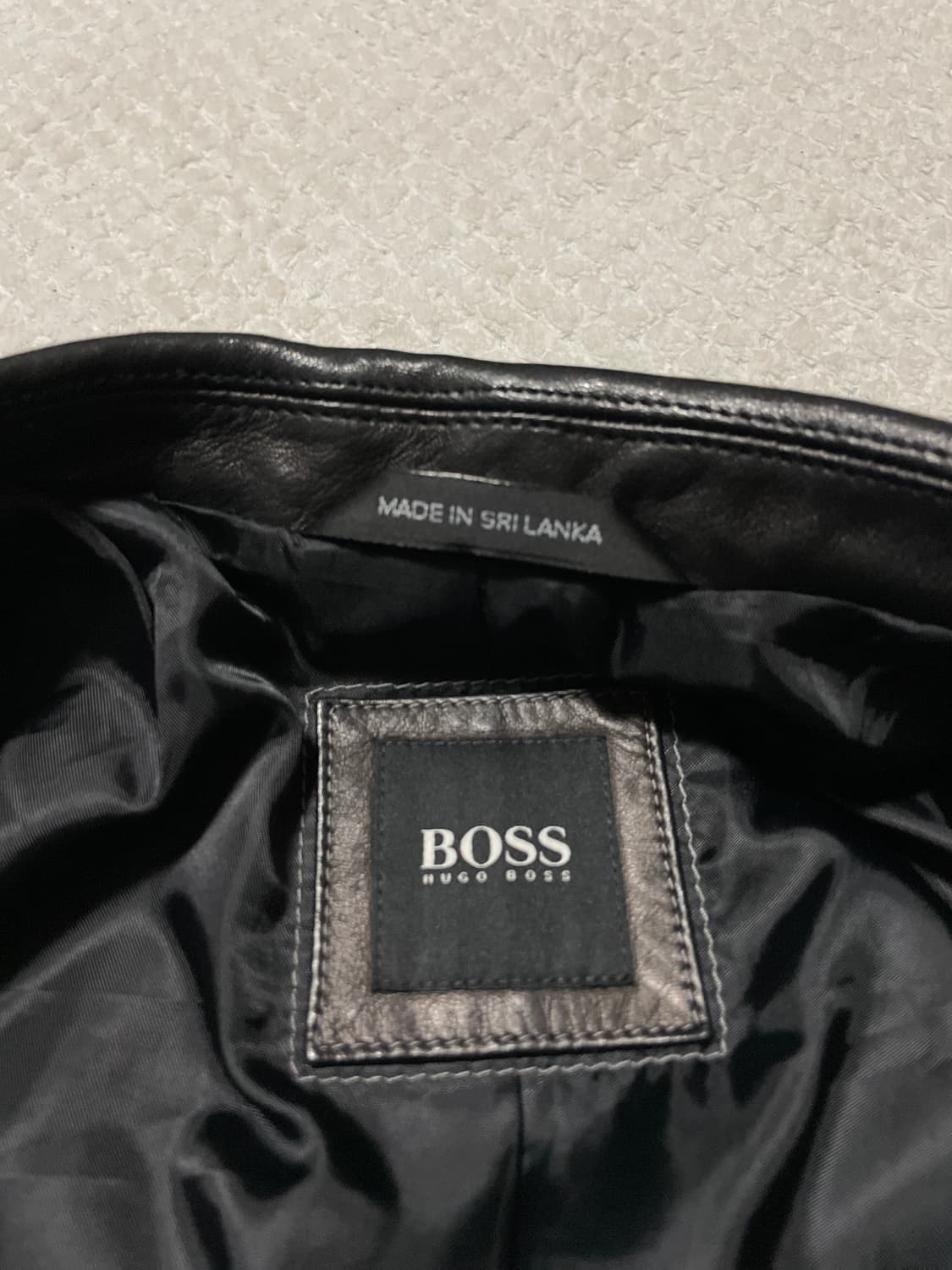 [50] BOSS 휴고보스 웨스턴 무드 램스킨 양가죽 레더 자켓 상품이미지5
