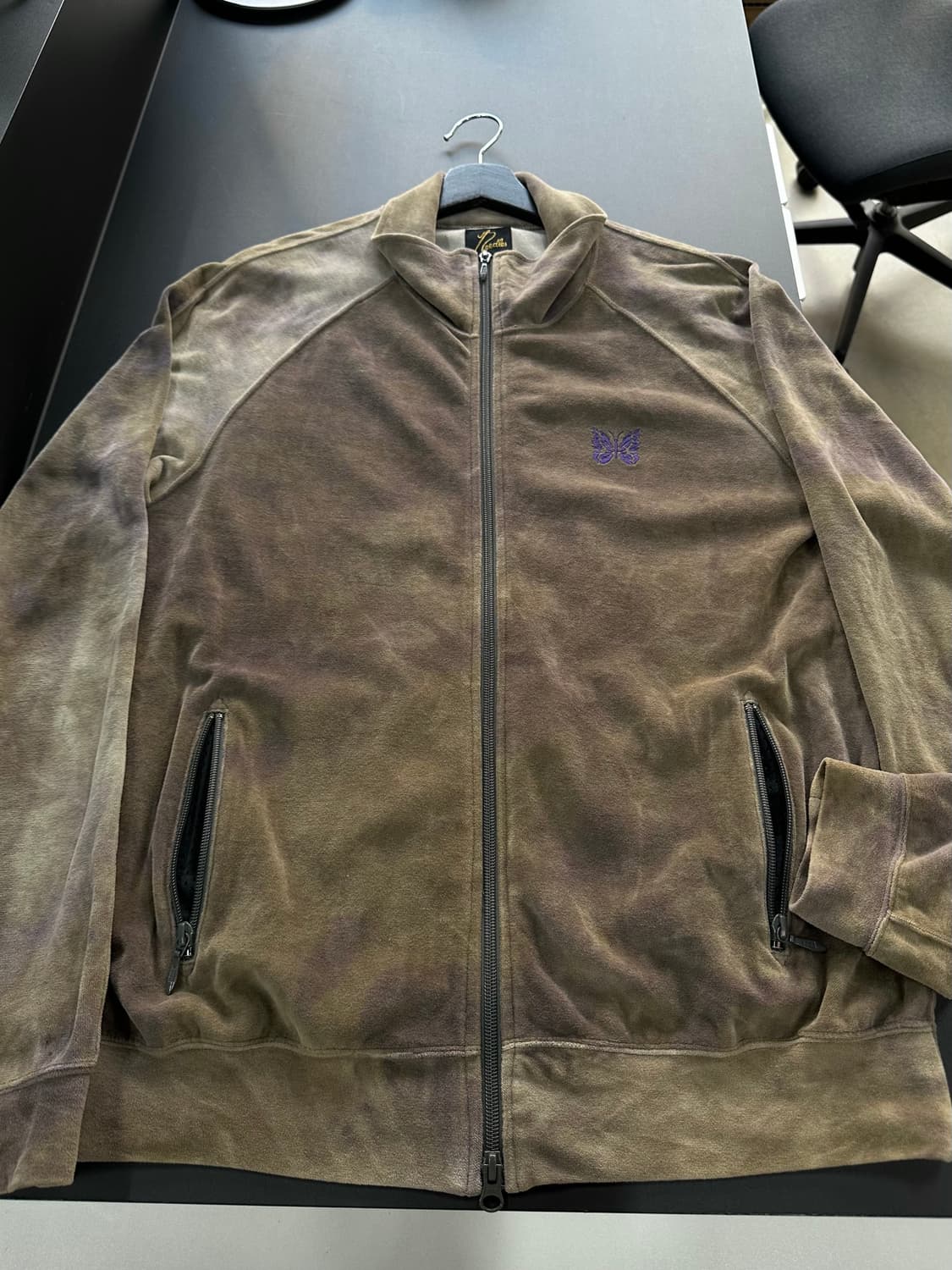 니들스 버터플라이 타이다이 벨루어 트랙져지자켓  상품이미지5