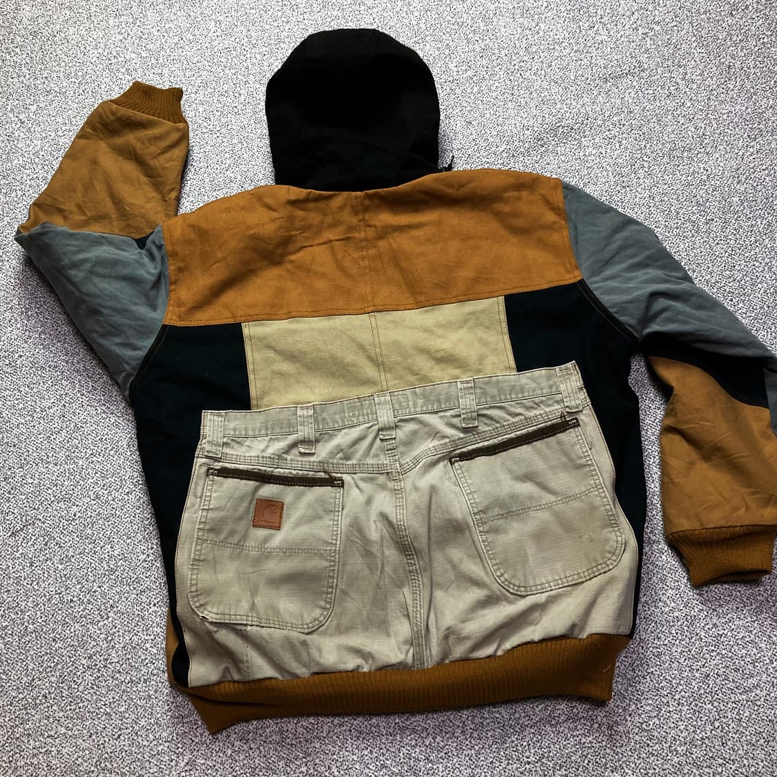 칼하트 Carhartt 리메이크 패치워크 멀티컬러 후드 상품이미지5