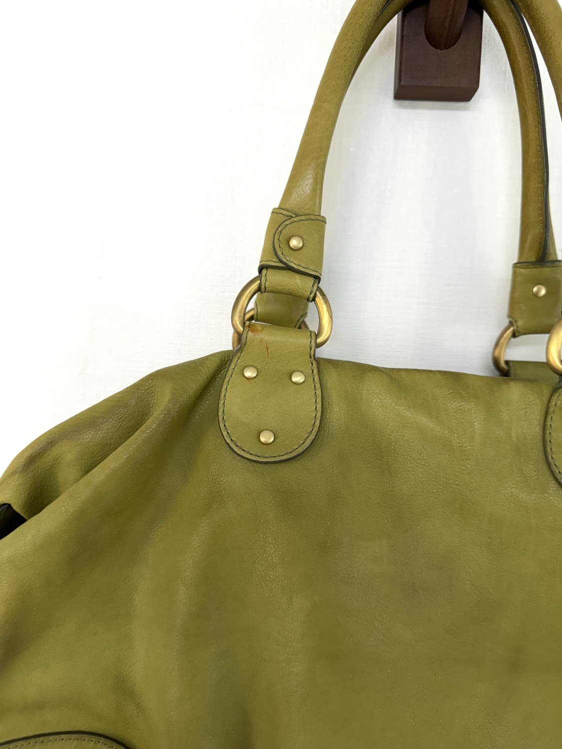 Bally 그린 레더 숄더백 상품이미지9