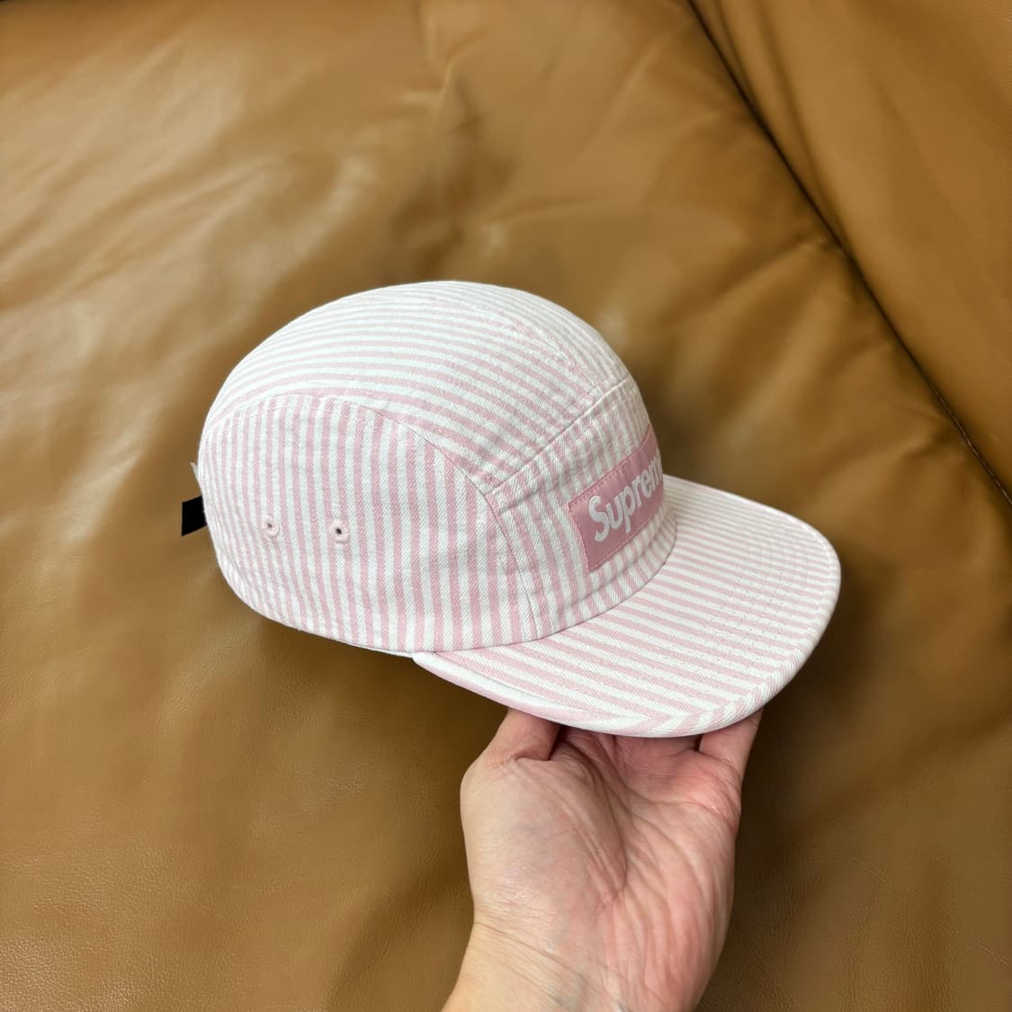 Supreme 슈프림 캠프캡 모자 (Hickory Stripe Pink) 상품이미지3