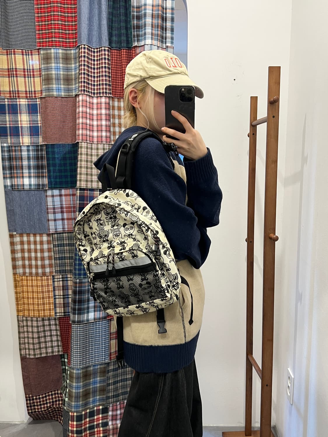 히스테릭글래머 미니 크림 백팩 상품이미지6