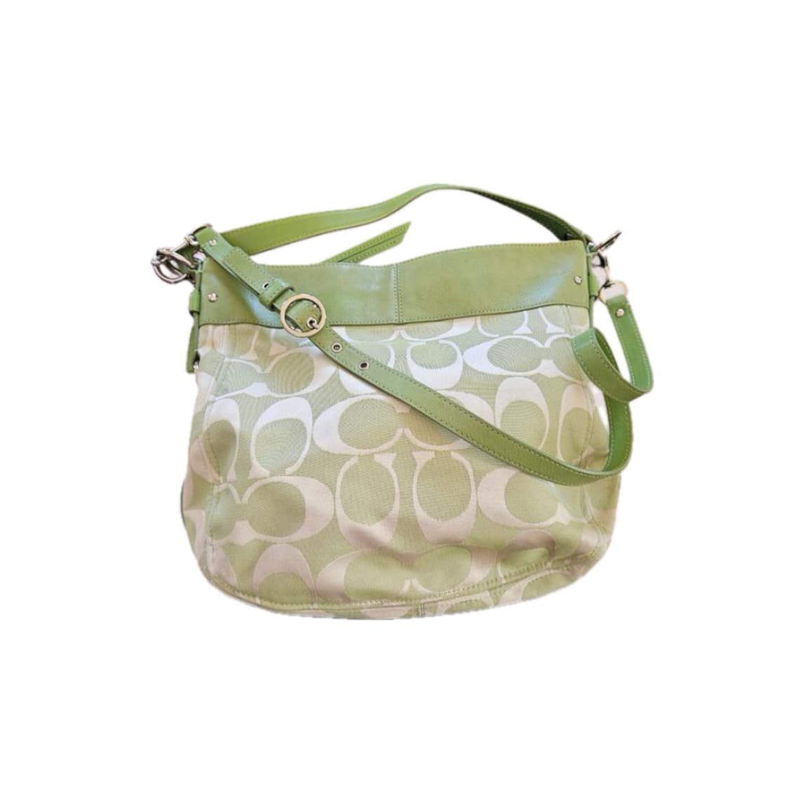 Coach 연두애플민트그린 코치 시그니처 숄더백 상품이미지1