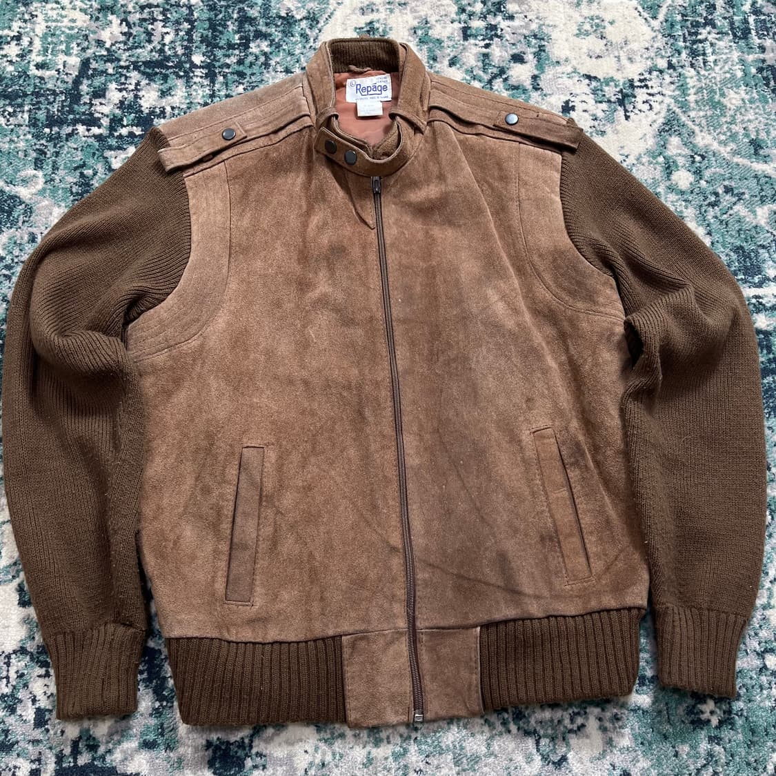 Repaqe Cow Split 소가죽 웨스턴 집업 자켓(L) 상품이미지2