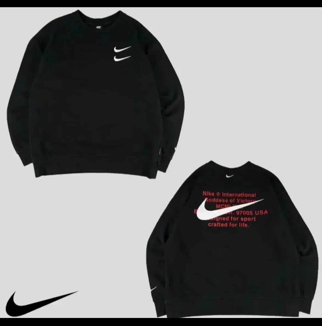 [L] Nike 나이키 더블스우시 라운드 맨투맨 상품이미지5