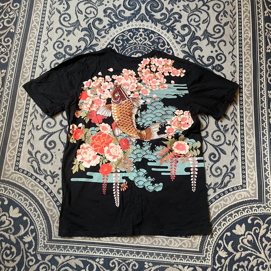 3XL 빈티지 자수 반팔 티/W2413 상품이미지3