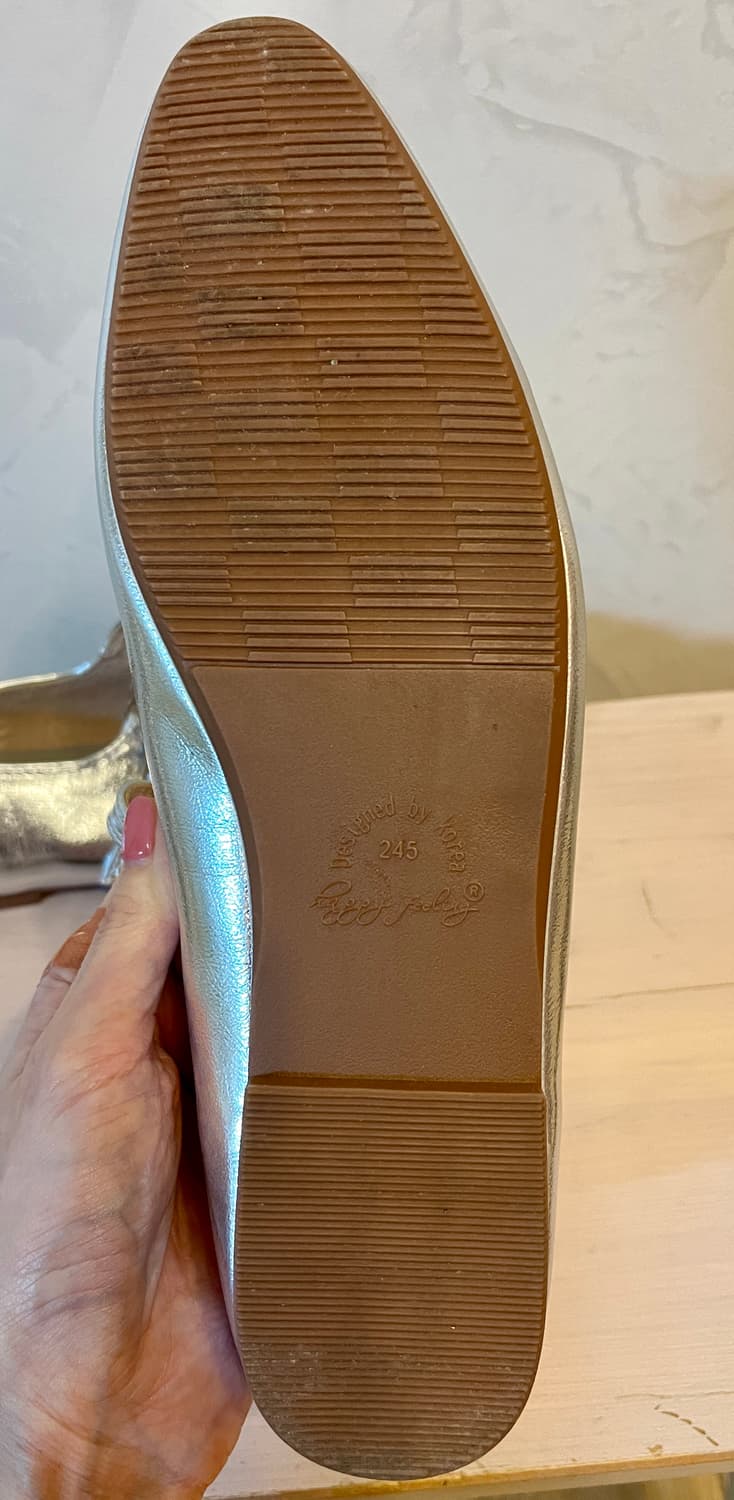 실버 메리제인 플랫 245 사이즈 /실착1회 거의 새 제품 상품이미지3