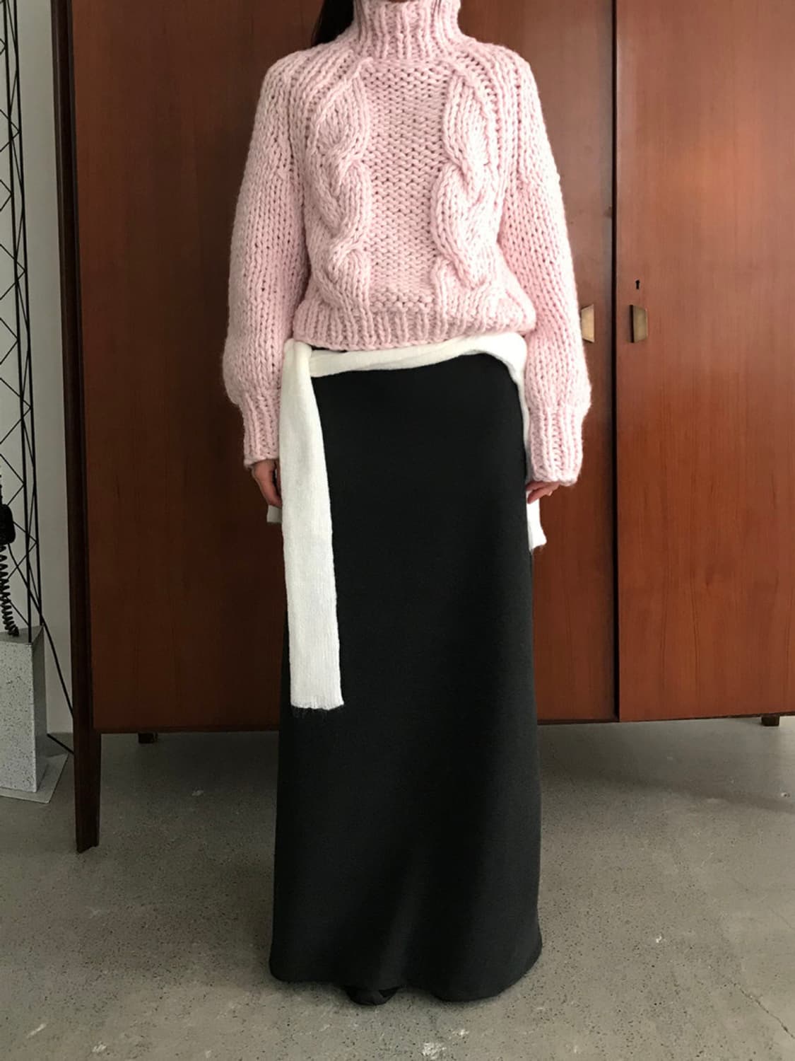 미엔느 mienne 후리스 밴딩 스커트 상품이미지4