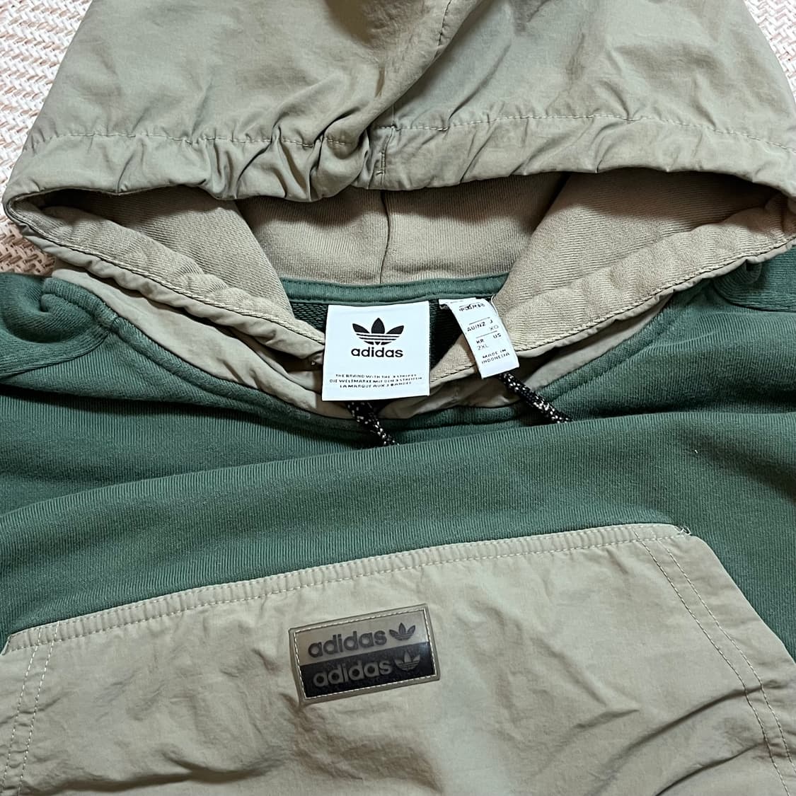 [정품] 아디다스 카키 캥거루포켓 유틸리티 후드티 [ 2XL ] 상품이미지3