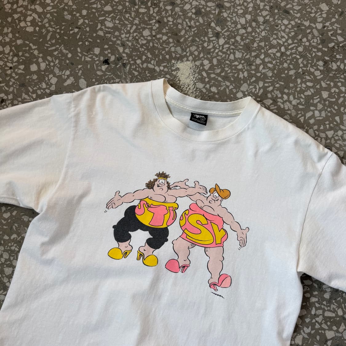 00s Stussy x Viz The Fat Slags 티셔츠 상품이미지5