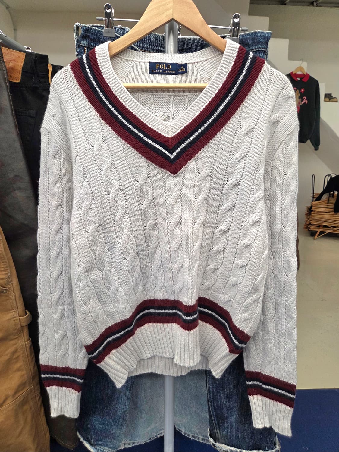 PRL 폴로 랄프로렌 코튼 캐시미어 크리켓 니트 상품이미지4