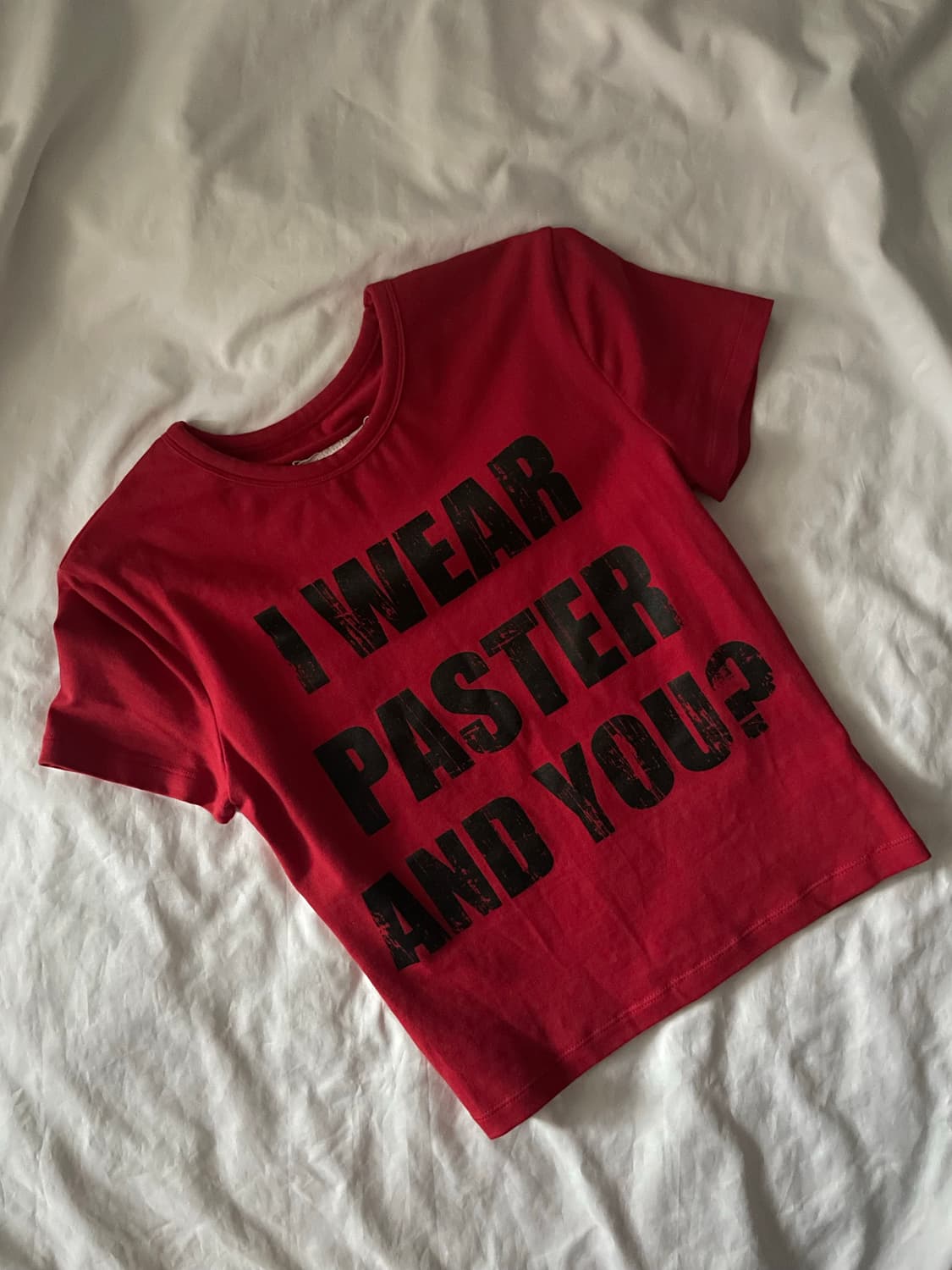 paster I WEAR PASTER T-SHIRT, RED 딱붙반팔 상품이미지1