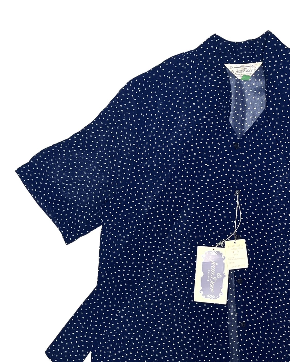 Blue dots tie blouse 상품이미지2