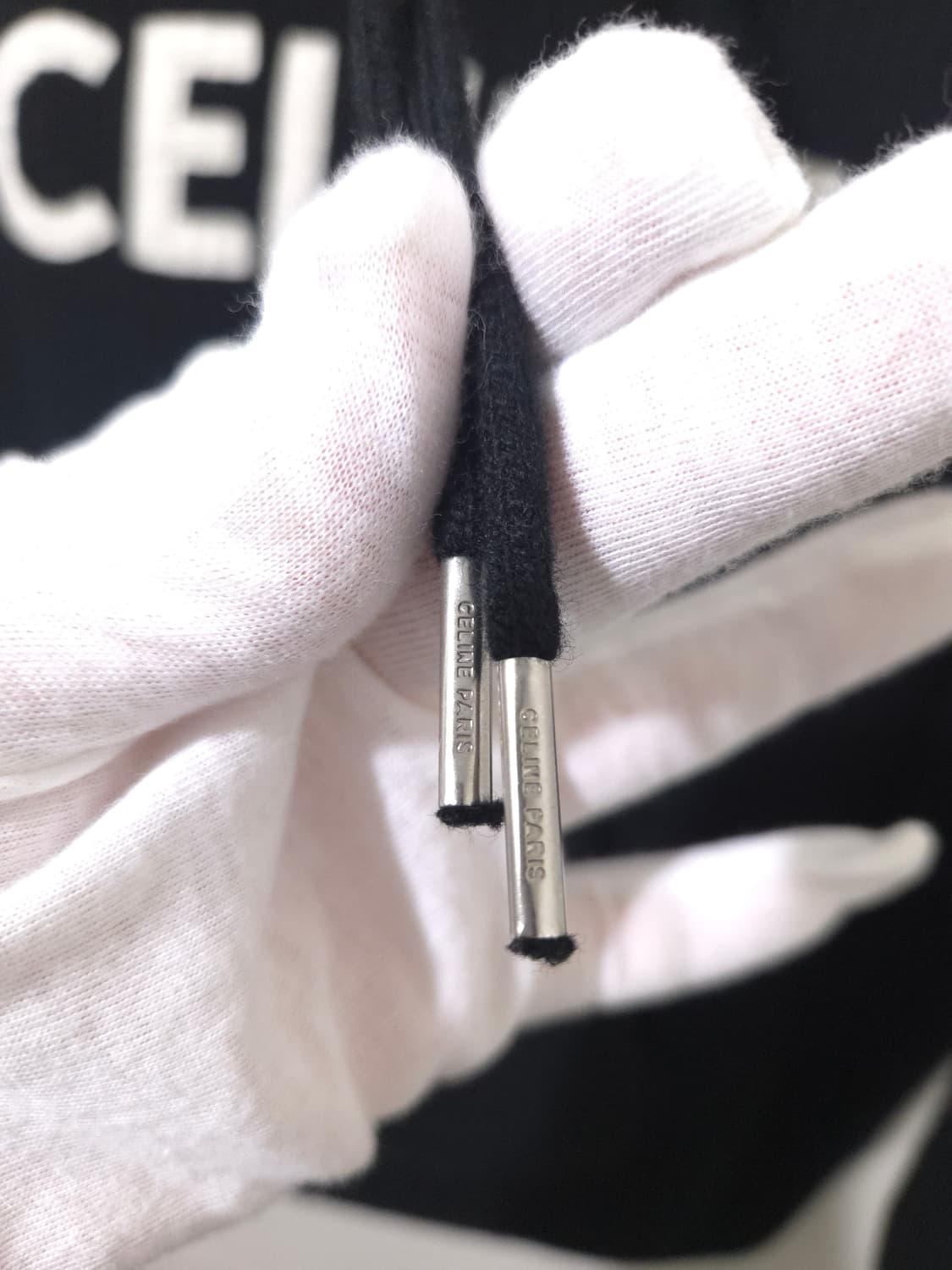 [새상품급] 셀린느 리브드 울 니트 후드 Xs Size 상품이미지3