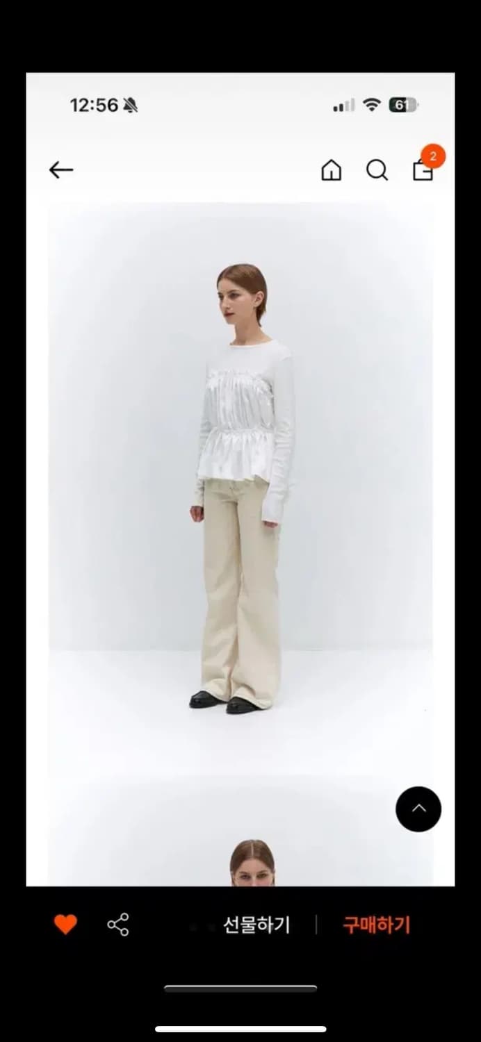 Burmula 버뮬라 부츠컷 데님 팬츠 S 상품이미지5