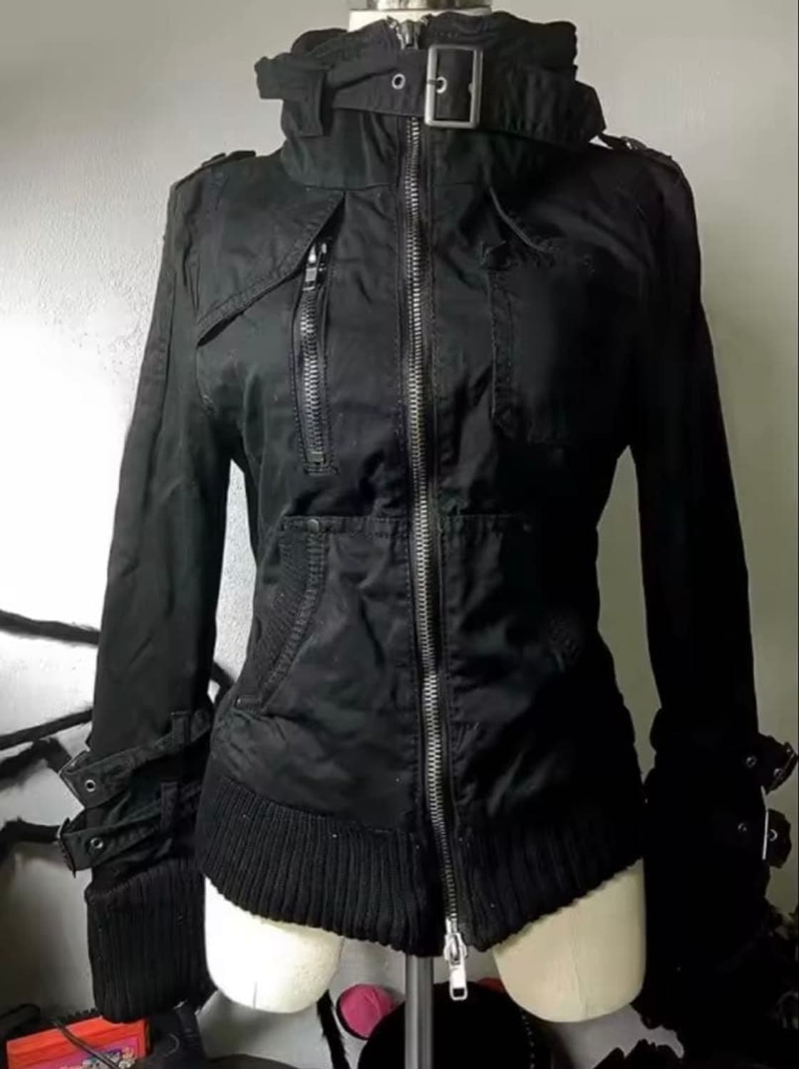 y2k 고스 밀리터리 자켓 상품이미지1