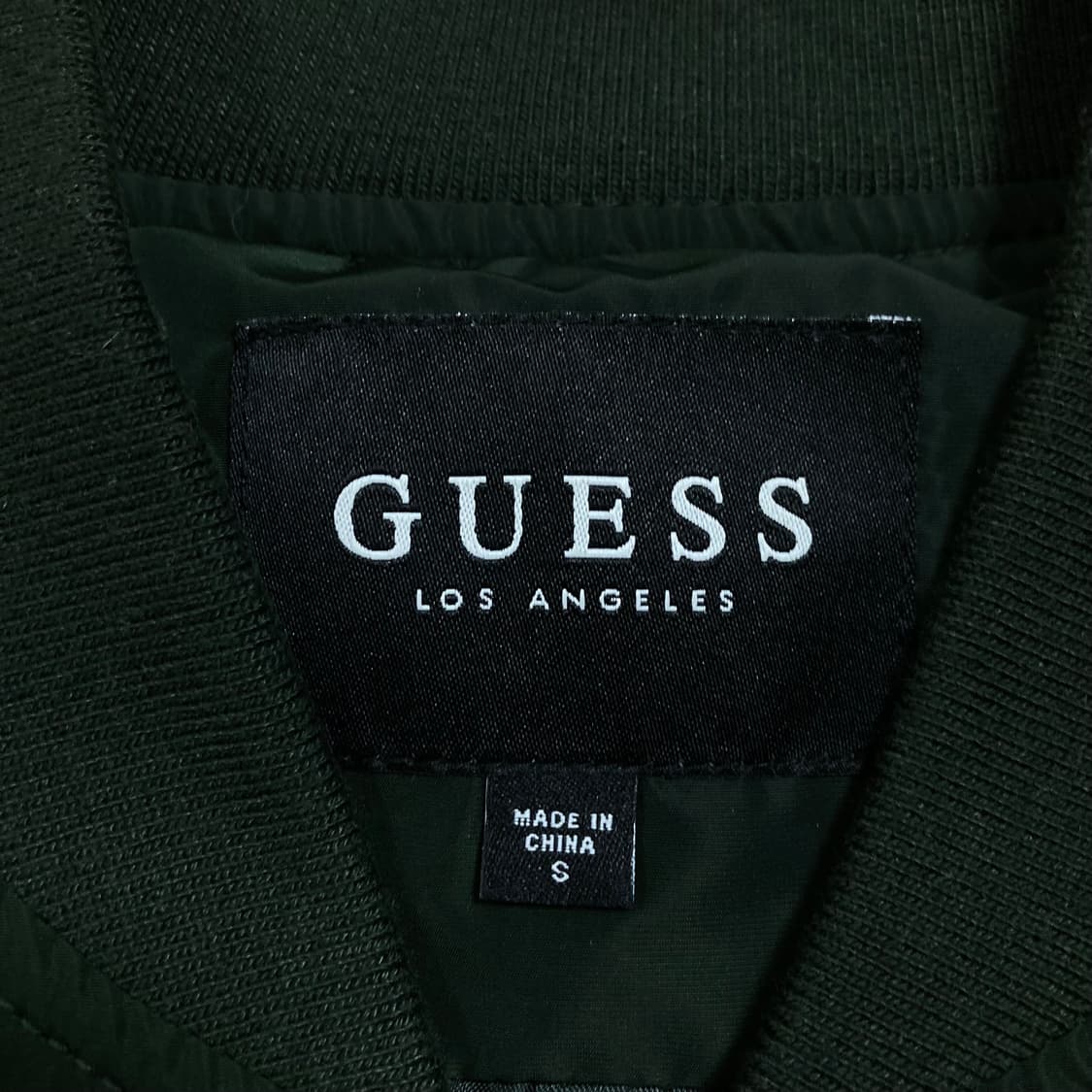 게스 플라워 자수 카키 블루종 자켓 상품이미지3