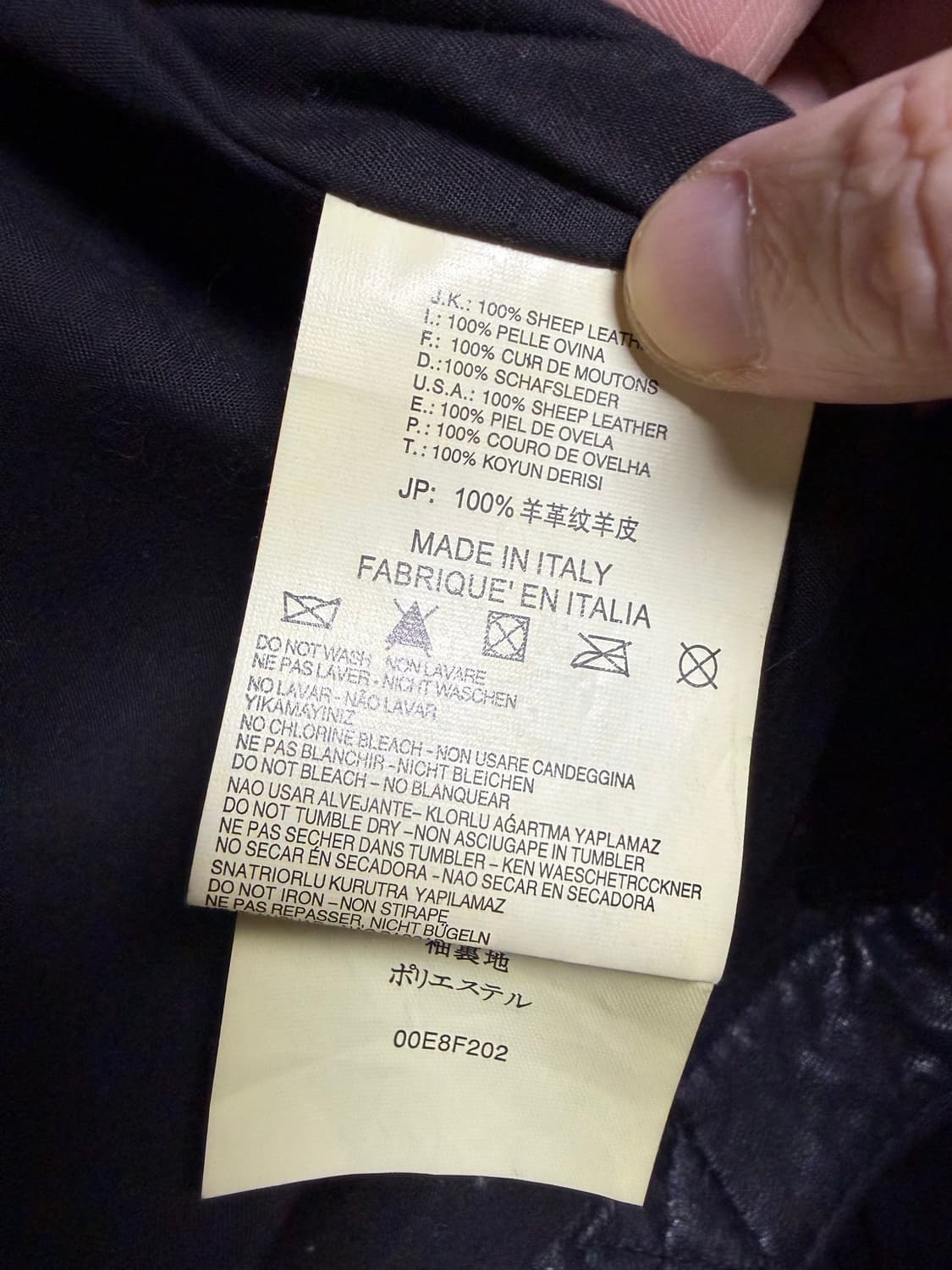 디젤 양가죽 라이더 자켓 상품이미지8