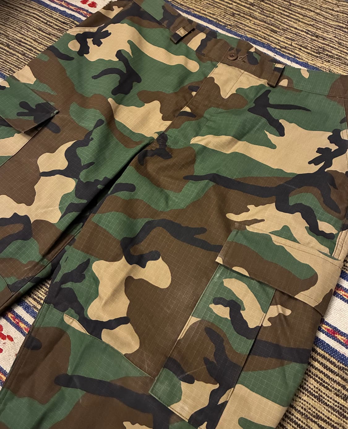 (L/35~39)배드포드 브루클린 립스탑 밀리터리 우드랜드 카모팬츠 상품이미지2