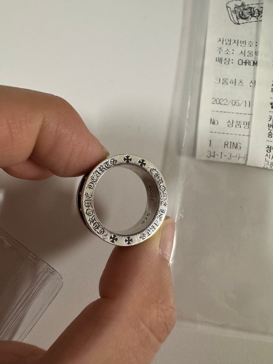 [US 7.5] 크롬하츠 미니플러스링 상품이미지2
