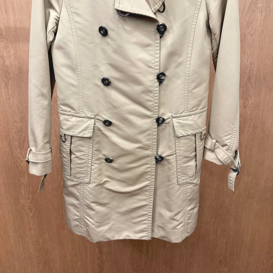버버리 블루라벨 트렌치 코트 더블 버튼 벨트 디테일 베이지 상품이미지5