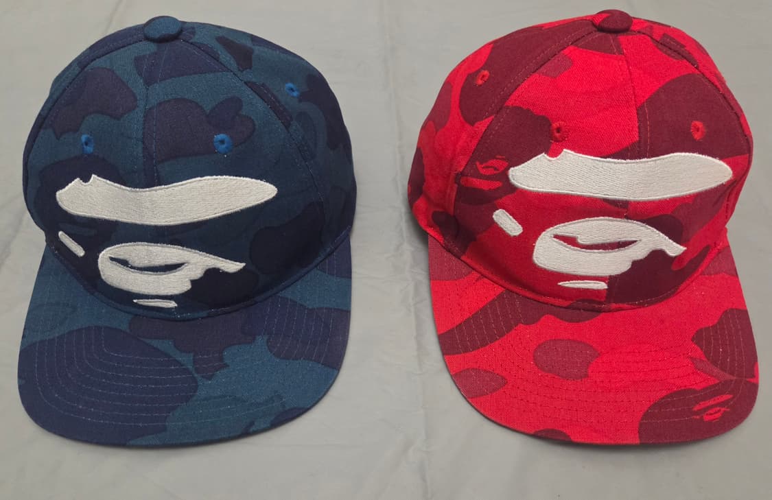 베이프 사루페이스 빈지노 볼캡 빅페이스 스냅백 레드 블루 일괄 상품이미지1