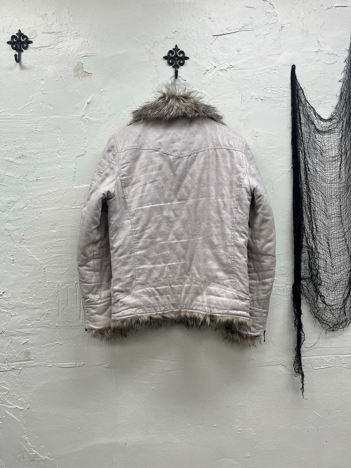 In the attic 00s ivory trimming fur jack 상품이미지7