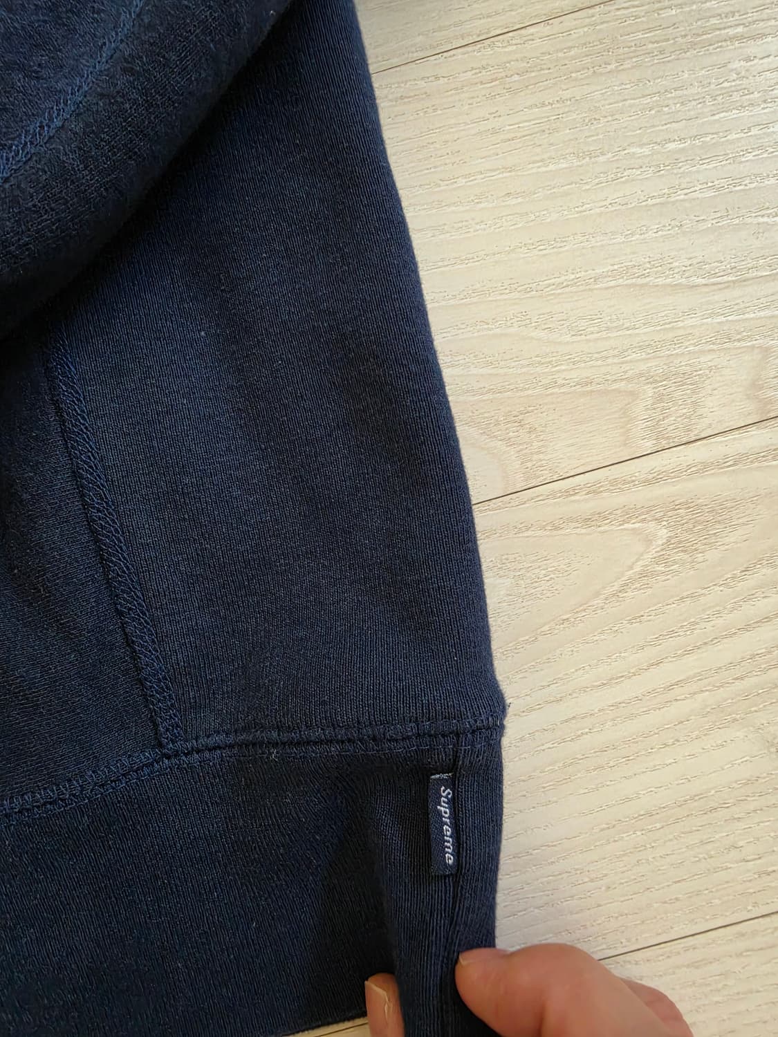 슈프림 컬리지에이트 후드 스웨트셔츠 네이비 -  상품이미지5