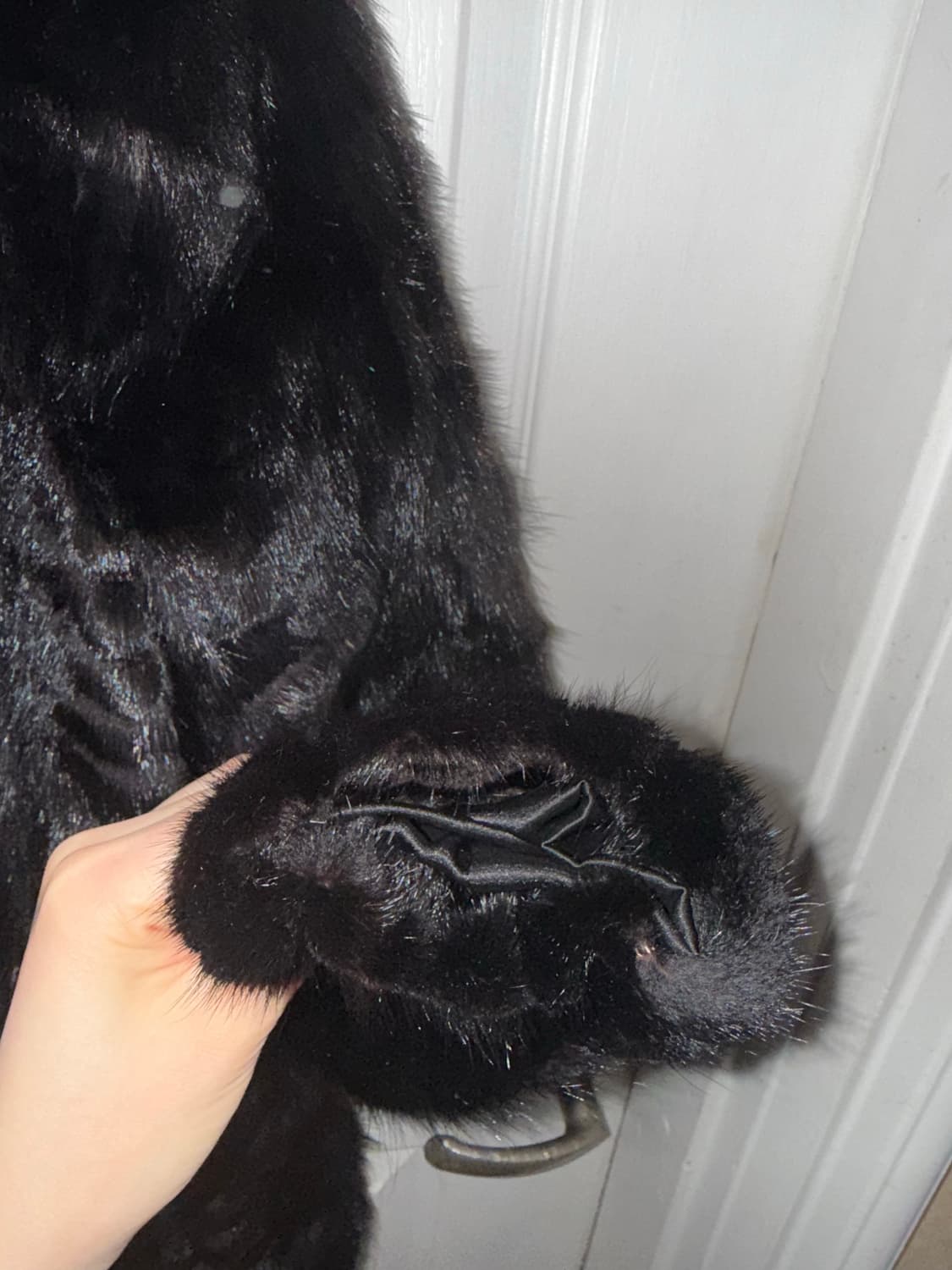 서광모피 천연 밍크 퍼 풀스킨 자켓 블랙 상품이미지2