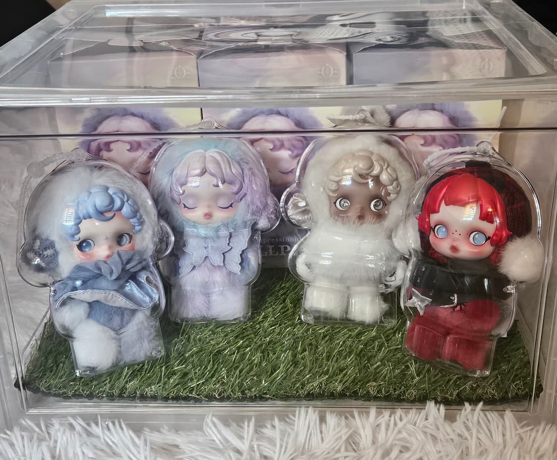 (일괄) 스컬판다 키링 4종 + 인형 케이스 + 보관 케이스 상품이미지2