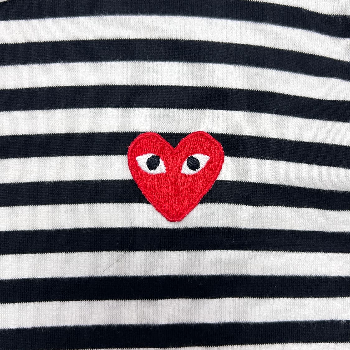 꼼데가르송 우먼스 스트라이프 보더티(M) 상품이미지5