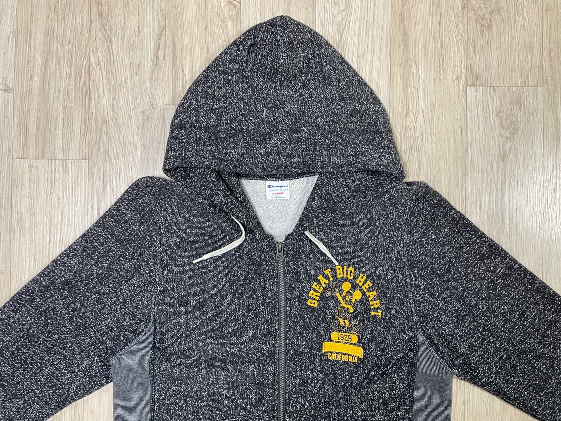 95) 80's 복각 챔피온 X 미키마우스 리버스위브 후드집업 상품이미지5