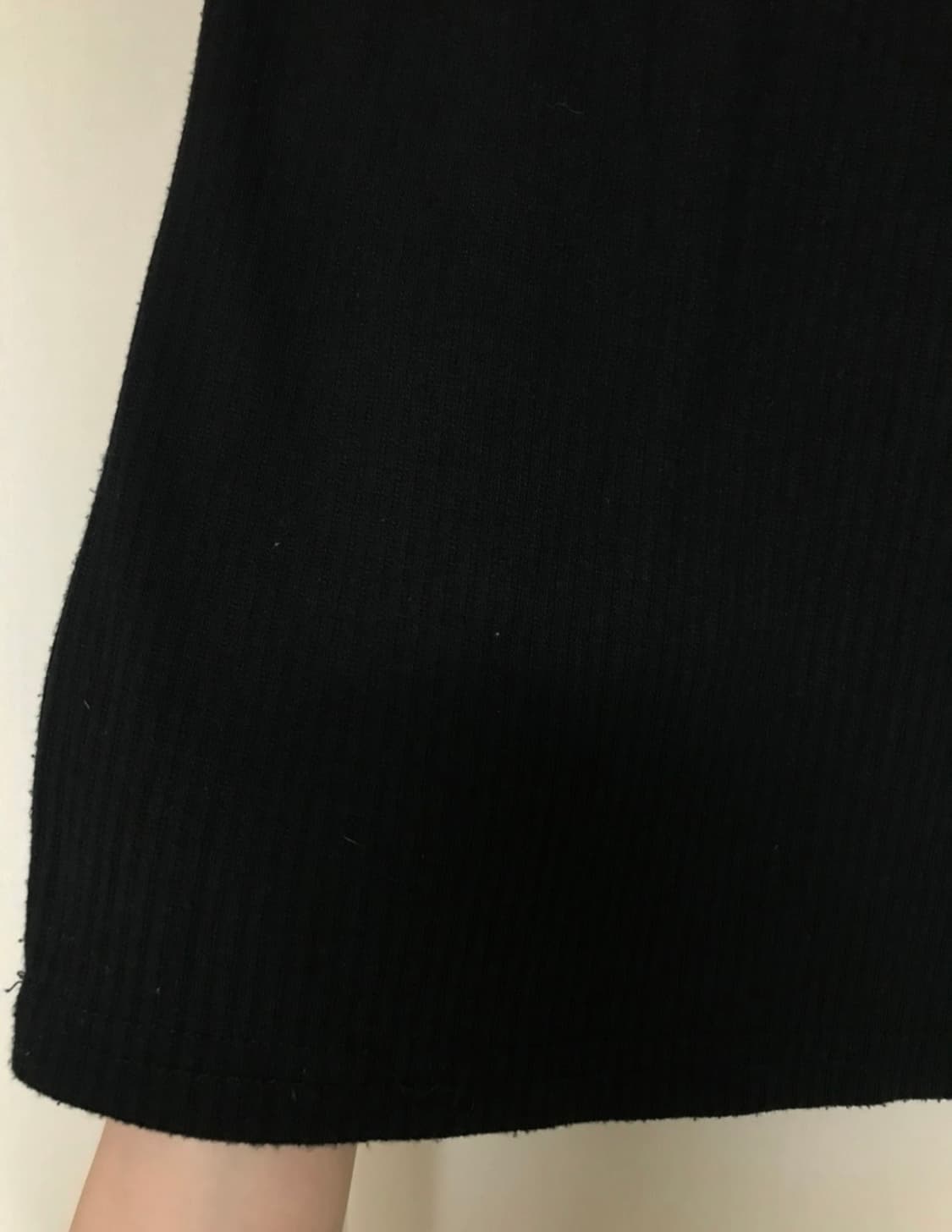 블랙 골지 반팔티셔츠 반팔티 상품이미지5