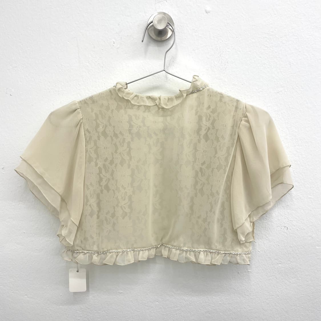 Cream lace frill bolero 상품이미지2