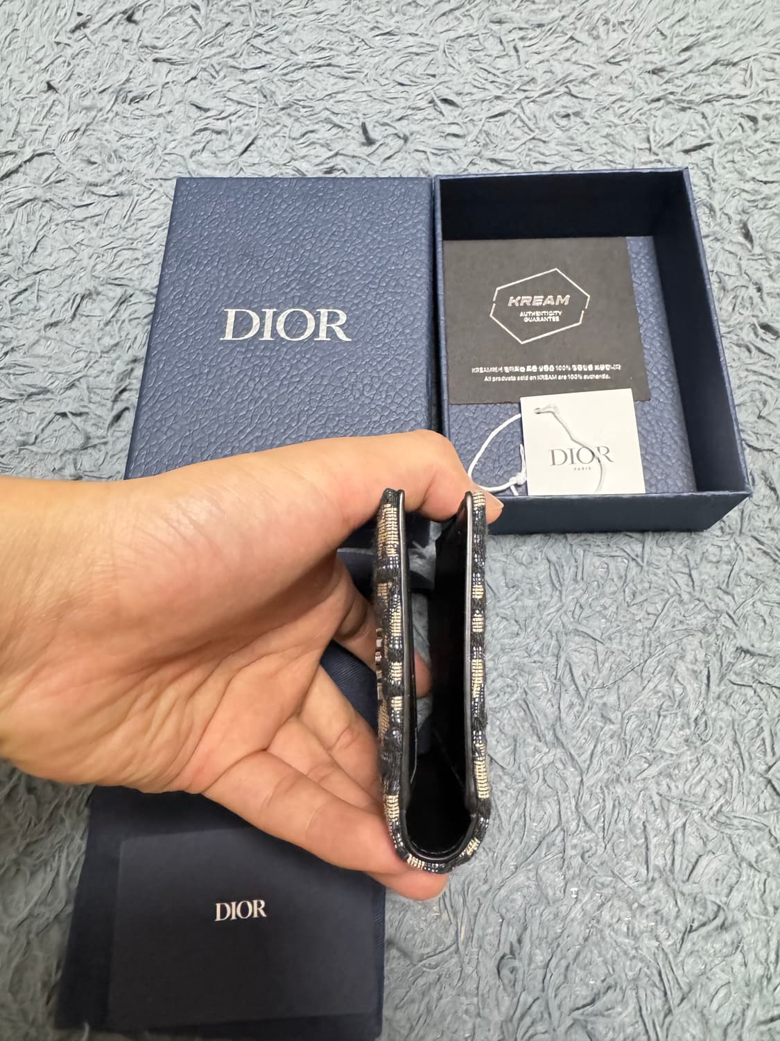 디올 오블리크 오거나이저 베이지 새상품름 상품이미지4