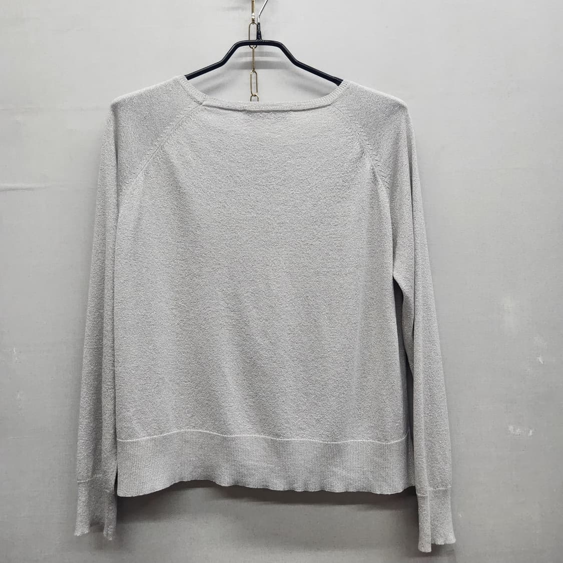 자라 ZARA 메탈릭 얇은 크롭 니트 S(L) 상품이미지4