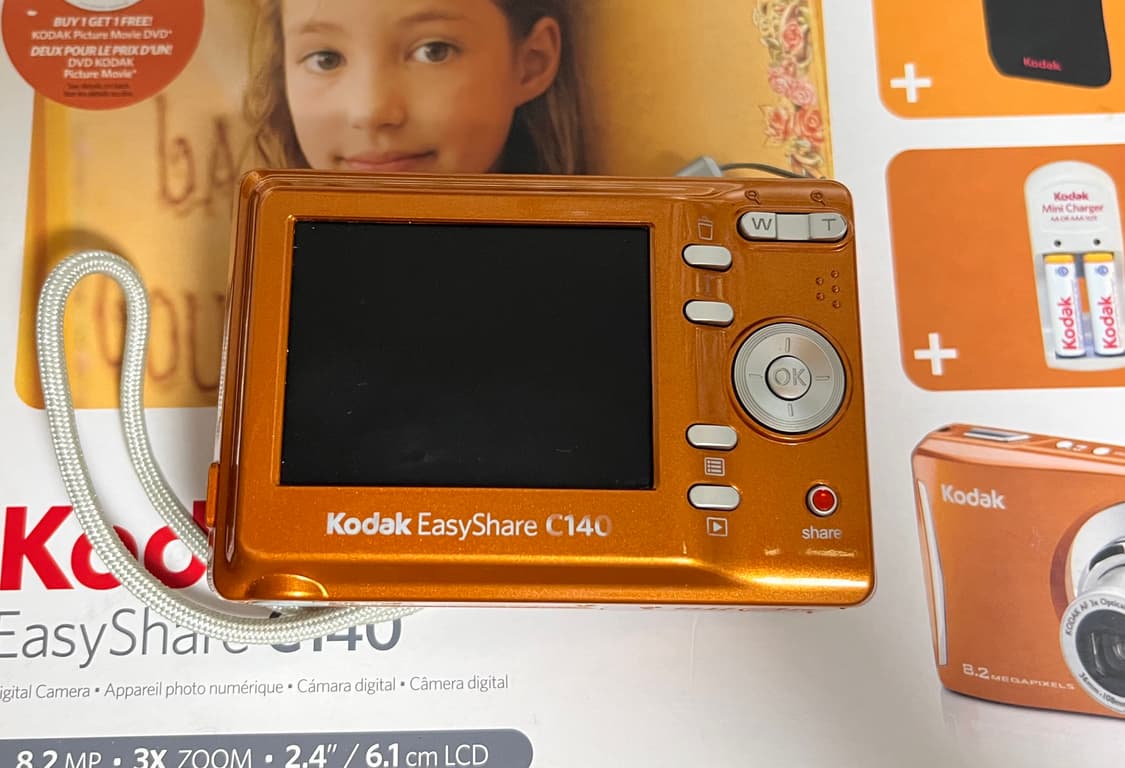 코닥 c140 디지털카메라 희귀한 오렌지색상 상품이미지2