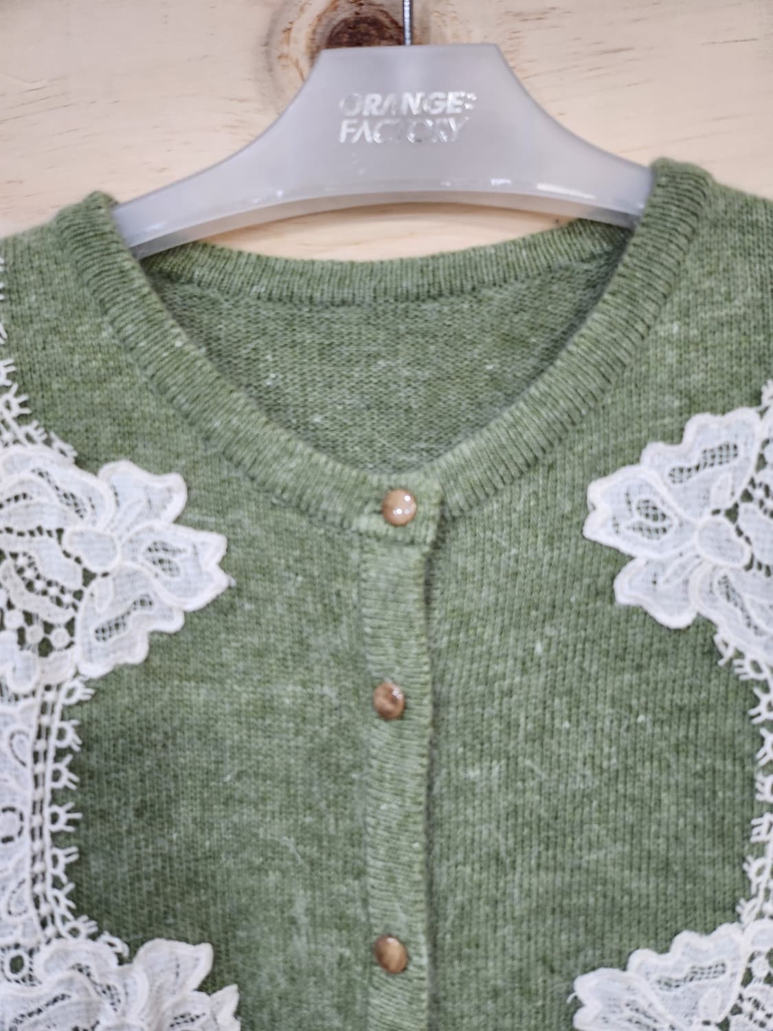 525) 빈티지 레이스 장식 가디건 상품이미지3