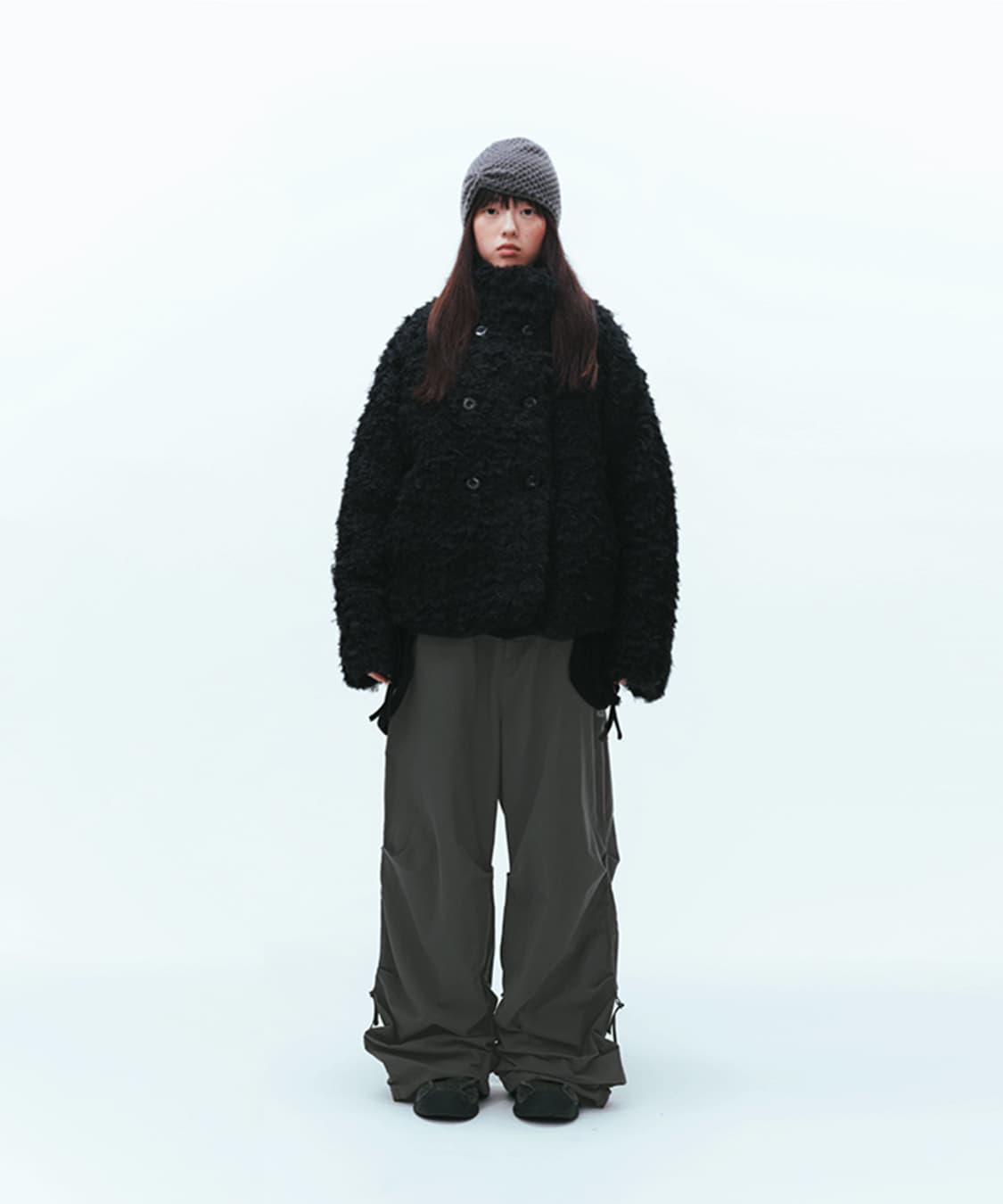 [ 배송비 포함 ] 코이세이오 헤어리 퍼 자켓 블랙 상품이미지2