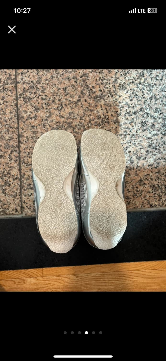 야세 스파이더 레더 스니커즈 실버 240 상품이미지4