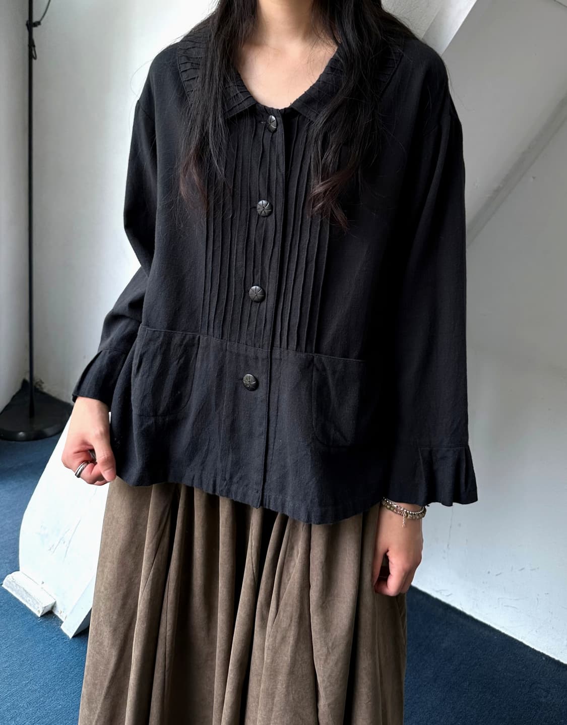 Natural cotton wide silhouette jacket 상품이미지10