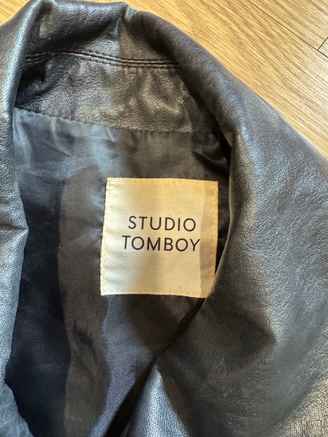 스튜디오톰보이 레더 봄버자켓 상품이미지5