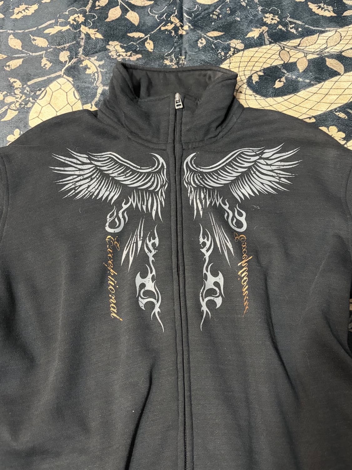 00's Gothic wing lettering jersey unisex 상품이미지7