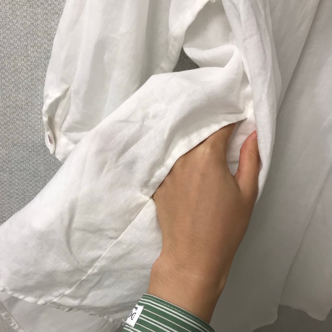 레이어드 화이트 원피스 블라우스  상품이미지6