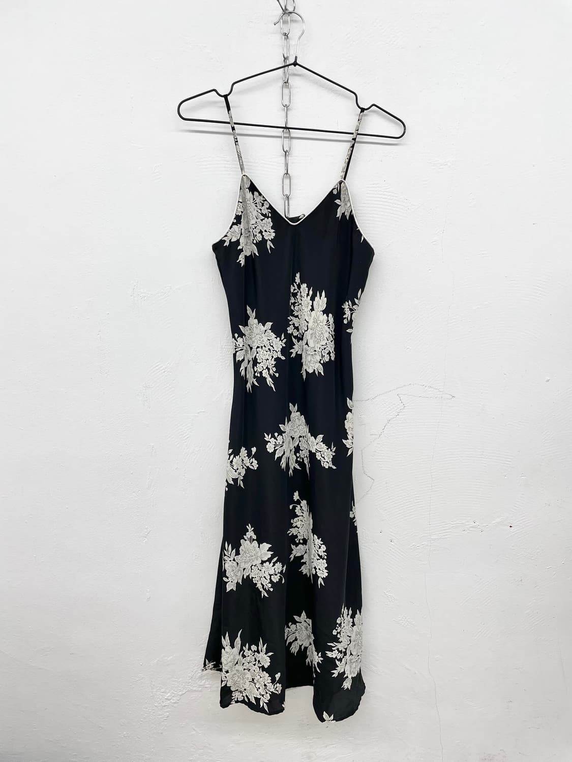 블랙 오리엔탈 롱 슬립 상품이미지4