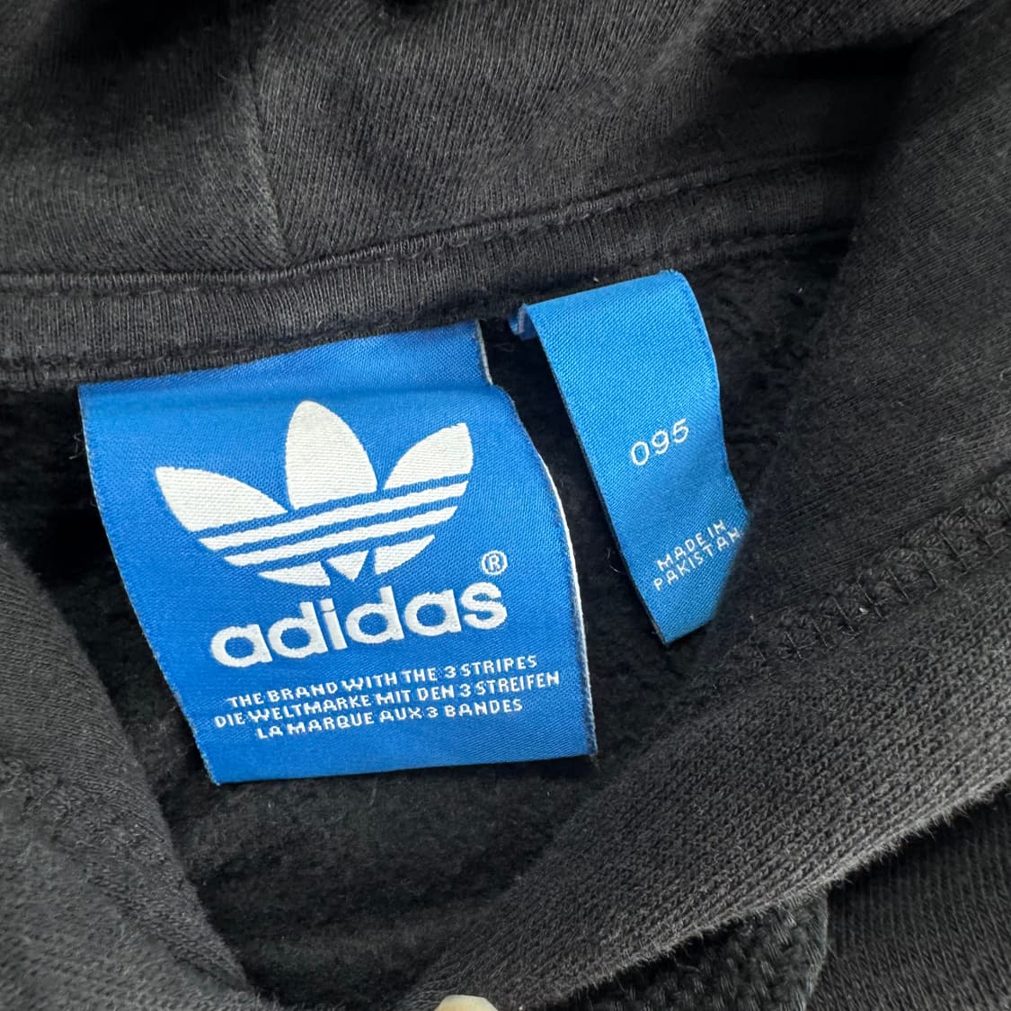 Adidas 아디다스 빅 파이어 로고 블랙 후드티 상품이미지5